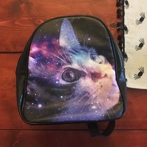 Mini cat in space backpack!